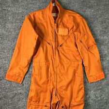 Vintage Flight Suit Flying Summer Coveralls CWU-28/P Indian Orange Size 38S picture