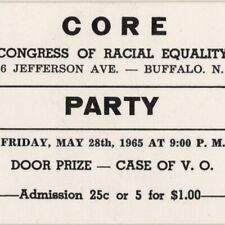 Vtg 1965 Buffalo Civil Rights Movement CORE Party NY Congress of Racial Equality picture