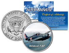WILDCAT F4F * Airplane Series * JFK Kennedy Half Dollar Colorized US Coin picture