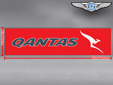 QANTAS AIRWAYS RECTANGULAR LOGO DECAL / STICKER picture