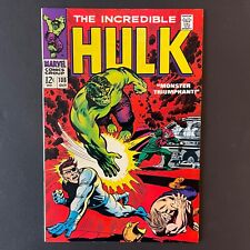 THE INCREDIBLE HULK #108 MARVEL COMICS 1968 NICK FURY APPEARANCE VERY HIGH GRADE picture