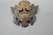 WWII Sterling Army Officer Home Front Sweetheart Badge Pin by H.J. - GREAT SHAPE picture