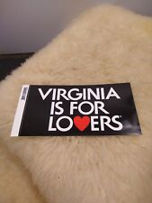 VIRGINIA IS FOR LOVERS- OFFICAL STICKER-THICK VINYL DECAL 3.5x6.5