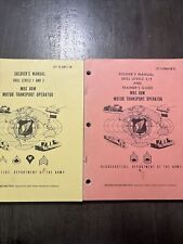 U S Army Soldiers Manual MOS 88M Motor Transport Operator Skills 1-4 Lot of 2 picture