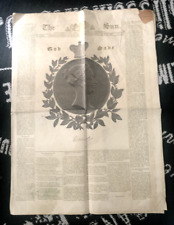Vtg June 28, 1838 London Sun Newspaper QUEEN VICTORIA CORONATION Gold EDITION picture