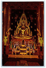 1963 Phra Buddha Chinarat Phitsanuloke Thailand Air Mail Vintage Postcard picture