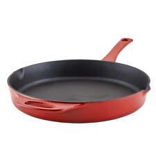 Cast Iron Skillet, 12-Inch, Red picture