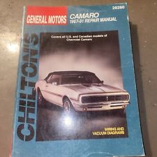 Chilton Chevrolet Camaro 1967-1981 Repair Manual US & Canadian Models 28280 picture