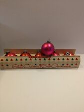 6 Shiny- Brite Product Red & 1 Pink Christmas Ornaments picture