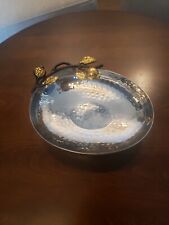 Yair Emanuel Hammered Metal Pomegranate Dish picture