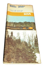 OCTOBER 1982 VIA RAIL CANADA SYSTEM PUBLIC TIMETABLE picture