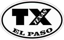 4in x 2.5in Oval TX El Paso Texas Sticker Car Truck Vehicle Bumper Decal picture