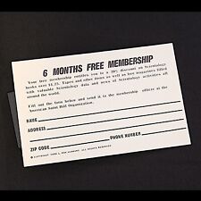 L Ron Hubbard Scientology 1969 6 Month Free Membership Card ASHO picture