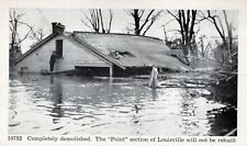 LOUISVILLE KY - 1937 Flood The Point Section Completely Demolished No Rebuild picture