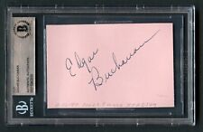 Edgar Buchanan d1979 signed autograph 2x3 cut Actor on Petticoat Junction BAS picture
