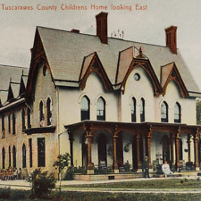 Tuscarawas County Childrens Home Postcard c1908 Canal Dover Ohio Vintage OH D754 picture