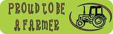 10x3 Proud To Be A Farmer Bumper Sticker Vinyl Vehicle Decal Agricultural Decals picture