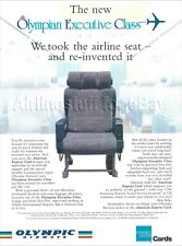 1992 OLYMPIC Airways OLYMPIAN EXECUTIVE CLASS ad airlines advert GREECE picture