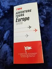 Vintage TWA  ADVENTURE Tours Europe 1963 Red & Wht Cover #4-5276 picture