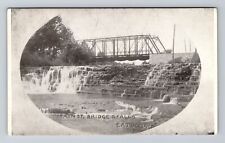 Eaton, OH-Ohio, Main Street Bridge & Falls, c1910, Vintage Postcard picture