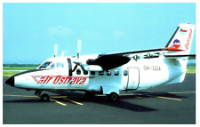 Air Ostrava LET L 410 A at Ostrava 1994  Airplane Postcard picture