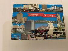 c.1960's The Strip Hotels Las Vegas Nevada Postcard picture