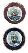 2 Royal Falcon Ware Durability Hanley England Trinket Tray Mini Plates Nautical  picture
