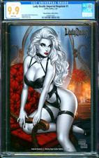 Lady Death Imperial Requiem #1 Marissa Pope Leather Ed. Coffin Ltd /50 CGC 9.9 picture