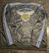 Harley Davidson Men's 115th Anniversary Nylon Bomber Jacket, Black 98585-18VM picture