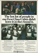 1983 BRITISH CALEDONIAN ad DC10 FIRST CLASS CABIN airlines airways advert LONDON picture