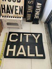 1948 NY NYC SUBWAY ROLL SIGN CITY HALL PARK BROADWAY PARK ROW MANHATTAN CHAMBERS picture