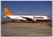 Airplane Postcard Condor Berlin Airlines Airbus A320-212 D-AICA Schonefeld DU8 picture