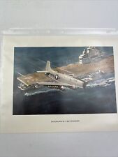Douglas’s A-1 Skyraider 11x8.5 Picture/Print. Description On Back picture