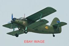 PHOTO  AEROPLANE ANTONOV AN2T '40 YELLOW' OPERATED BY THE ESTONIAN AIR FORCE AMA picture