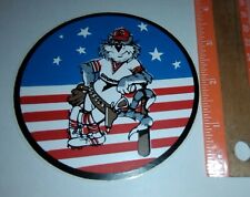Vintage Grumman Sticker F-14 D  Tom Cat Air Navy Baseball Sticker picture