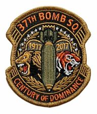 USAF 37th Bomb Squadron Century Dominance Patch [Hook Fastener-FB8] picture