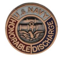 USN Navy Honorable Discharge 5/8 Inch Hat pin EE15677 F1D18A picture