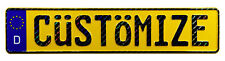 Custom Yellow European German License Plate with VALID Hologram  picture