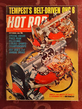 Rare HOT ROD Magazine September 1965 Pontiac Tempest OHC 6 Pikes Peak picture