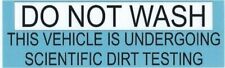 10in x 3in Do Not Wash This Vehicle Magnet Car Truck Vehicle Magnetic Sign picture
