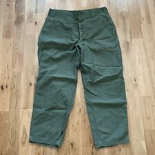 Vintage OG-107 Vietnam War Sateen Field Trousers Pants Size 32x26 Missing Button picture