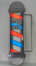 Vintage 2 Sided-Barber Shop Sign w/ Heavy Duty Wall Bracket- 38 1/2 H x 14 1/2 W picture