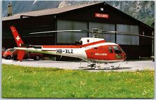 Helicopter Aerospatiale AS350B Ecureuil HB-XLZ c/n 1410 Heli-Linth Postcard picture