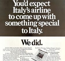 Alitalia Italy 1979 Advertisement Touring Travel Vintage Tourism DWKK6 picture