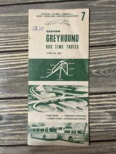 Vintage April 30 1961 Eastern Greyhound Bus Time Table 7 Pamphlet  picture