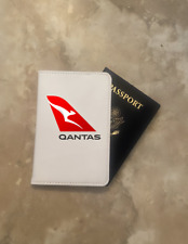 Qantas Airline Passport Wallet Australia Tourist Card Travel Document Holders picture