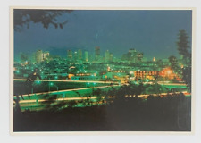 The Denver Metropolitan Area Mile High City at Night Colorado Postcard Unposted picture