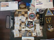vintage boeing collectibles. There are badges & pins & stickers & zippo. picture