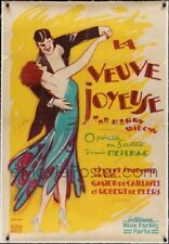 poster on linen THE MERRY WIDOW 1936 32x47 ORIGINAL OPERA FRENCH LINENBACKED picture