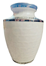 White Cremation Urn, Cremation Urns Adult, Urns for Human Ash picture
